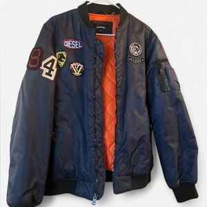 Diesel Jacket with Orange Lining